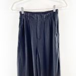 Z Supply  High Rise Wide Leg Farrah Linen Blend Pants Trousers Black XS Photo 4