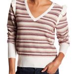 Joie Wool And Cashmere striped Ruffle Sweater Photo 1