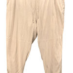 Old Navy Womens Linen Pants Size XXL Summer Beach Travel Coastal Tan Drawstring Photo 0