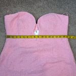 Bardot  Eleni Strapless Tweed Boucle Mini Dress Soft Pink 12 Photo 10