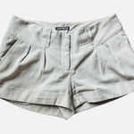 EXPRESS Womens  Pleated High Waisted Khaki Sailor Shorts - Sz 4 Photo 0
