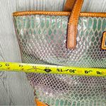 Dooney & Bourke Vintage green metallic  Snakeskin Purse / bag handbag Photo 6