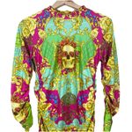 Philipp Plein Short Dress Baroque Size M SKULL Bodycon Designer Retails $1450 Yellow Size M Photo 4