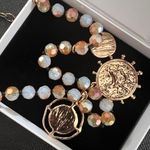 Free People  Elegant Gold and Silver Pendant Necklace Photo 6