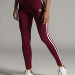 Adidas  Bordeaux Crimson Red Tri-Stripe Athletic Pants S Photo 0