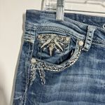 Grace in LA Jeans Women 31 Blue Bling Bootcut Med Photo 5