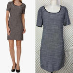 Maison Scotch Rendez Vous Tweed Shift Dress Grey Photo 2