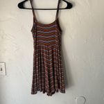 Garage Striped Cami Babydoll Top Ruched Spaghetti Strap Rainbow P/S Grunge Photo 8
