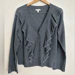 LC Lauren Conrad Ruffle Front Long Sleeve V-neck Cardigan Sweater | Lauren Conrad Photo 0