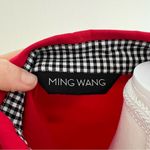 Ming Wang  Lightweight Trench Jacket in Red Full Zip Photo 6