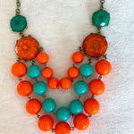 Super Cute Orange and Teal Necklace Photo 3
