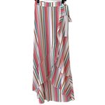 1. State  Striped Wrap Asymmetrical Ruffle Midi Skirt Photo 2