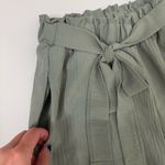 Pink Lily Epiphany Moment Sage Green Paper Bag Wide Leg Trouser Pants Size Small Photo 5