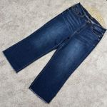 Judy Blue  Sunday Chill Wide Leg Cropped Jeans High Rise in Dark Wash Blue 11/30 Photo 0