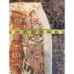 Sundance Boat Neck Graphic Front Beaded and Crochet Shirt XS Tan Photo 9