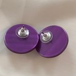 Buttons These Are Amazing! Vintage Pierced Earrings  W Revolution Rhinestones Photo 4