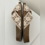 Haute Hippie  Makayla Crochet Sandals Cream Tan Size 6.5 Photo 7