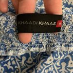 Khaadi Khaas Boho Halter Maxi Dress Blue Patchwork 100% Cotton Small Photo 4