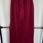 Missguided Streetwear Basketball Burgundy Red Athleisure Snap Front Pants Sz 4 Photo 1