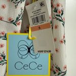 CeCe  Ruffle Floral Top NWT Pink Flounce  Romantic Feminine Ethereal Whimsy Photo 2