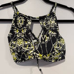 Ekouaer  high neck navy and green swim top Photo 0