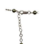 Vintage Sterling Silver Y Necklace Pearls Quartz Iridescent Adjustable 17" Choke Photo 4