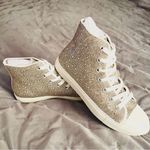 Band of Gypsies BAND OF THE FREE Bonnie Lace Up Rhinestone High Top Sneakers Natural White 8 NIB Photo 2