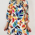 Tabitha Brown Target Botanical Print Puff Sleeve Mini Tunic Floral dress XS Photo 0