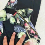 Ted Baker  Baynar Kensington Floral Ankle Grazer Trouser Pants in Black size 2 Photo 8