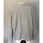 Croft & Barrow  Cardigan Sz PL Full Zip Gray Cardinals Birds Holiday Winter Snow Photo 7