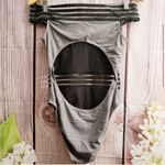 ASOS šHPš Goddiva Off Shoulder Mesh Open Back Swimsuit Photo 3