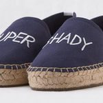 Aerie NEW  Canvas Espadrilles SUPER SHADY Slip On Navy SZ-10 Photo 0
