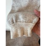 Free People Baldwin Graphic Cropped Hoodie Womens Medium Gray Cotton Sweatshirt Photo 6