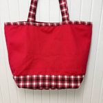 Disney Walt  World Mickey Mouse Christmas Ornament Tote Bag‎ Rare Plaid Photo 3