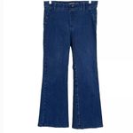 Betabrand Womens Pull On Flair Bootcut Denim Jeans Size Large Stretch Comfy Photo 1