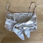 Floral Tie Back Crop Top Pink Size XS Photo 1