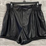 HYFVE Black Faux Leather Shorts Photo 1