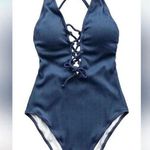 Cupshe ✨ Smokey blue one piece swimsuit✨ Photo 2