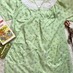 Vintage La ti fashion lingerie cottagecore floral print green gown Size M Photo 5