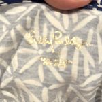 Lilly Pulitzer  ETTA CORSICA BLUE EASY PEASY White Pima Cotton POM POM DRESS M Photo 5