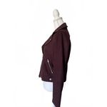 Loft  Women's Brown Faux Suede Moto Jacket *NWT Photo 1