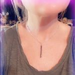 Handmade Paper Link Chain Toggle Crystal Necklace Photo 3