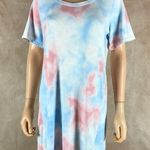 JENNI Intimates Sky Tie Dye Short Sleeve Pajama Dress NEW MEDIUM Photo 0