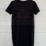 ZARA  Women’s Small Metallic Short Sleeve Tee Dress Photo 0