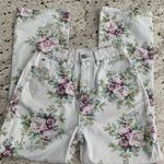 Ganni NWT  Betzy Floral print cropped denim‎ jeans sz 26 Photo 8