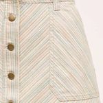 Pilcro and the Letterpress Anthropologie Chino Striped Mini Skirt. Photo 3