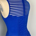 Warren On King Women's Striped Sleeveless Dress Blue Size S Photo 6