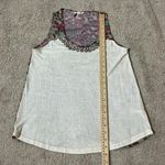 Miss Me MDT360 Cream Embellished Neck Sleeveless Tank Top Shirt Size S Photo 2