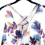Hatley Tropical Floral Sleeveless Shift Dress XS White Pink Blue Resort Beach Photo 5