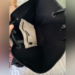 ANINE BING  Large Taylin Linen Tote Bag Beige Black with Dust Bag Sold Out Photo 9